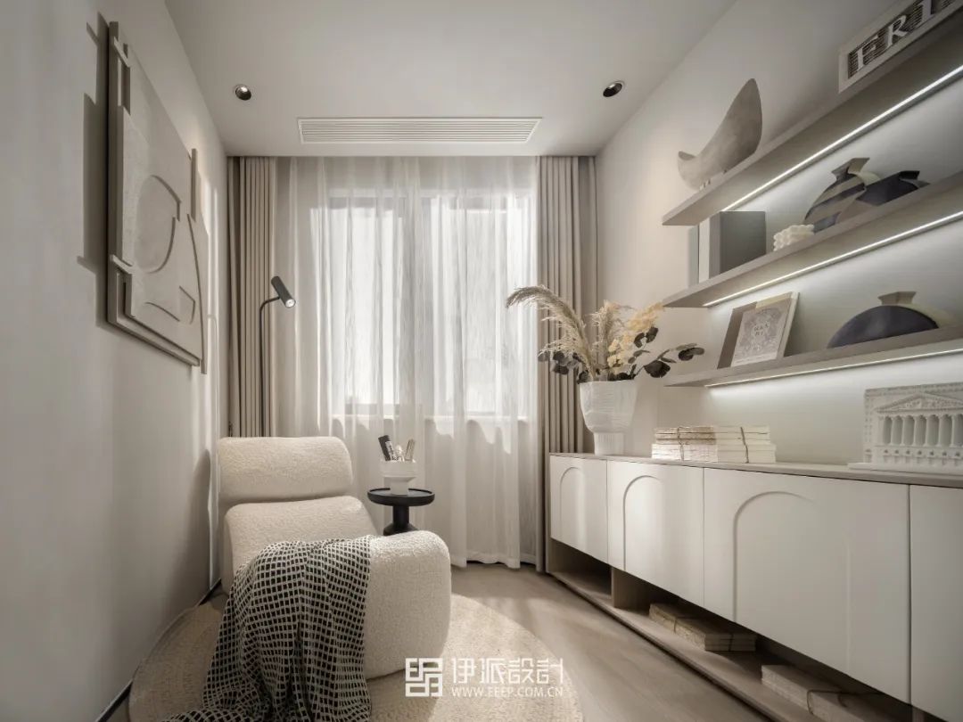 湖上云庭奶油系侘寂风样板间丨中国嘉兴丨深圳市伊派室内设计有限公司-36