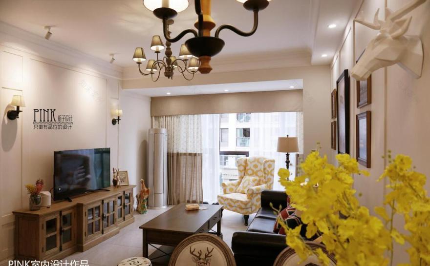 复古与现代碰撞的美式法式小复式设计-50