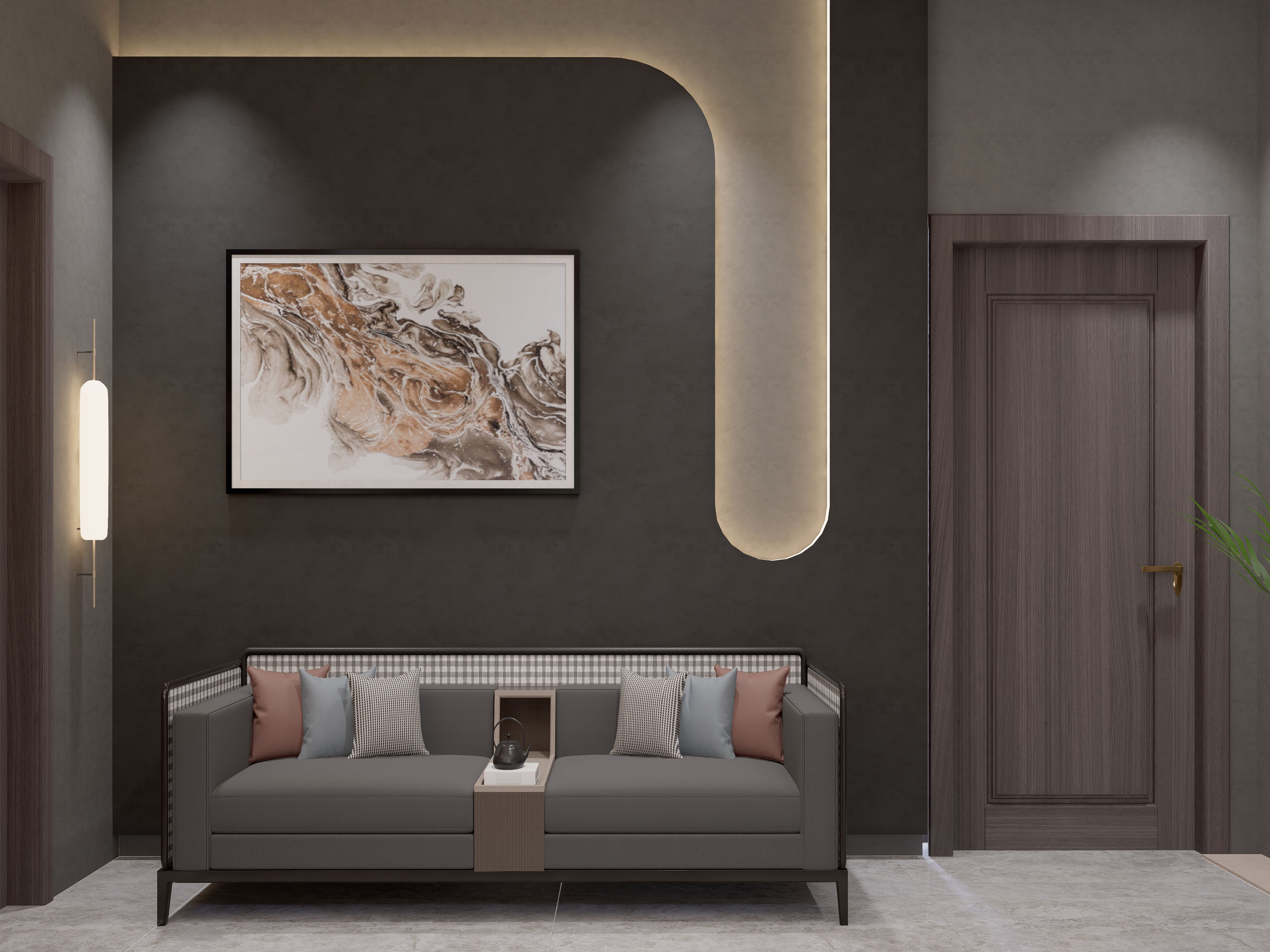 现代卧室室内效果图-4