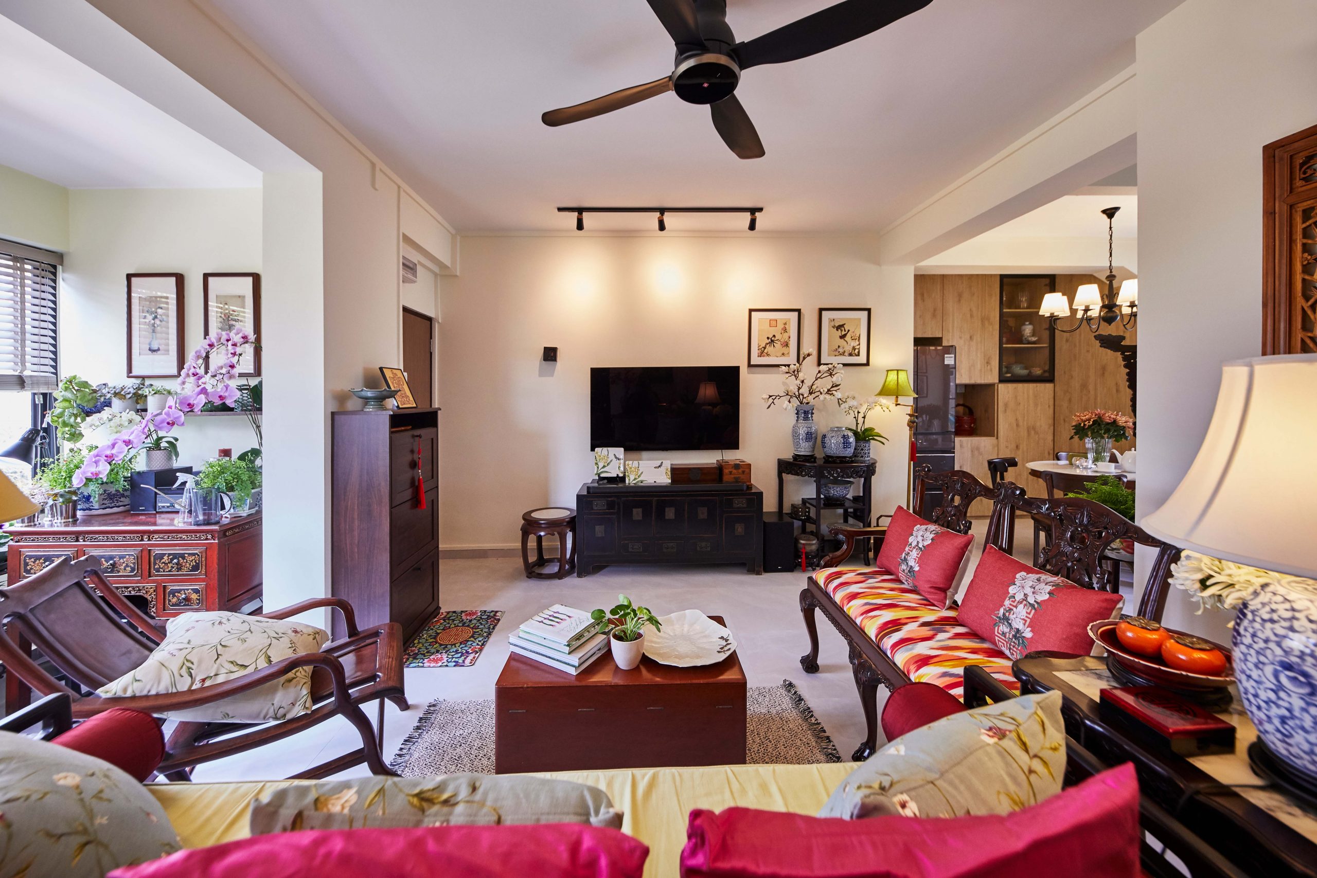 Moh Guan Terrace现代东方风住宅室内设计丨新加坡丨The Interior Lab,设计师 Vincent Wang-7