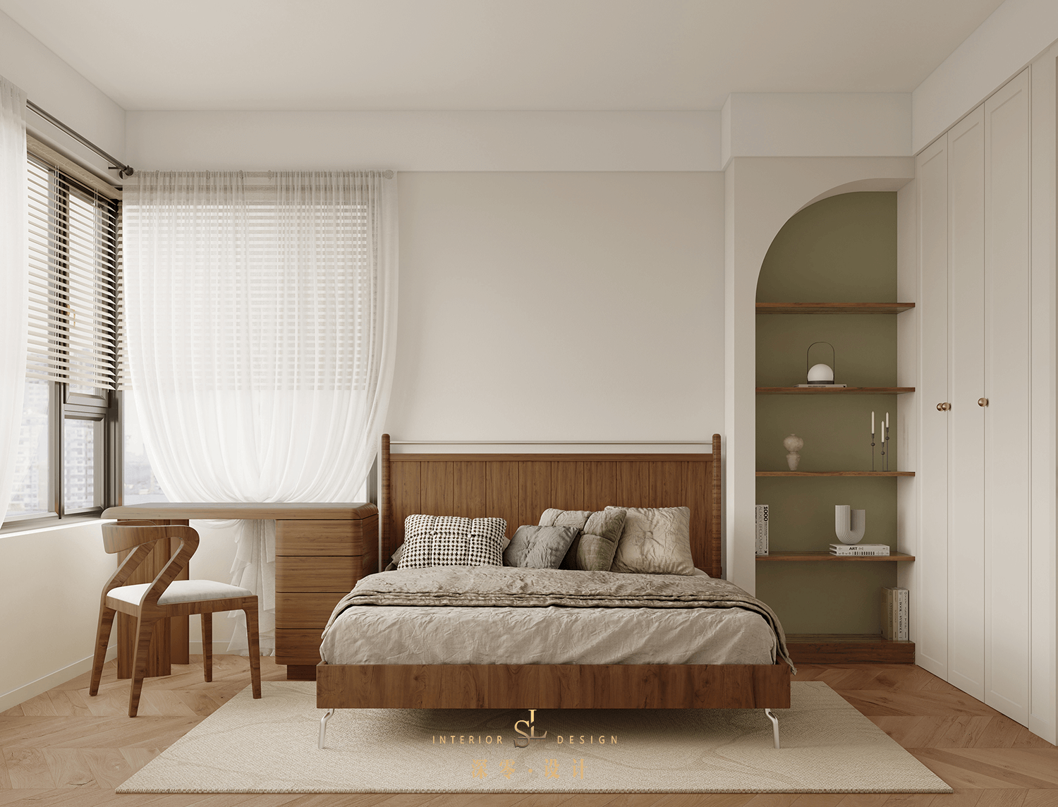 茶色复古家庭空间设计-16