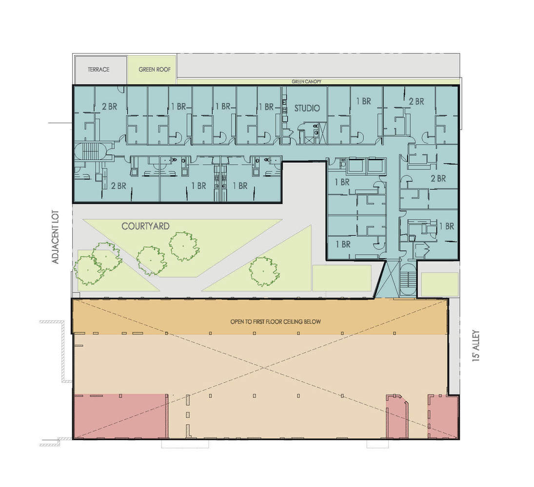 华盛顿百年老建筑转型现代住宅社区-34