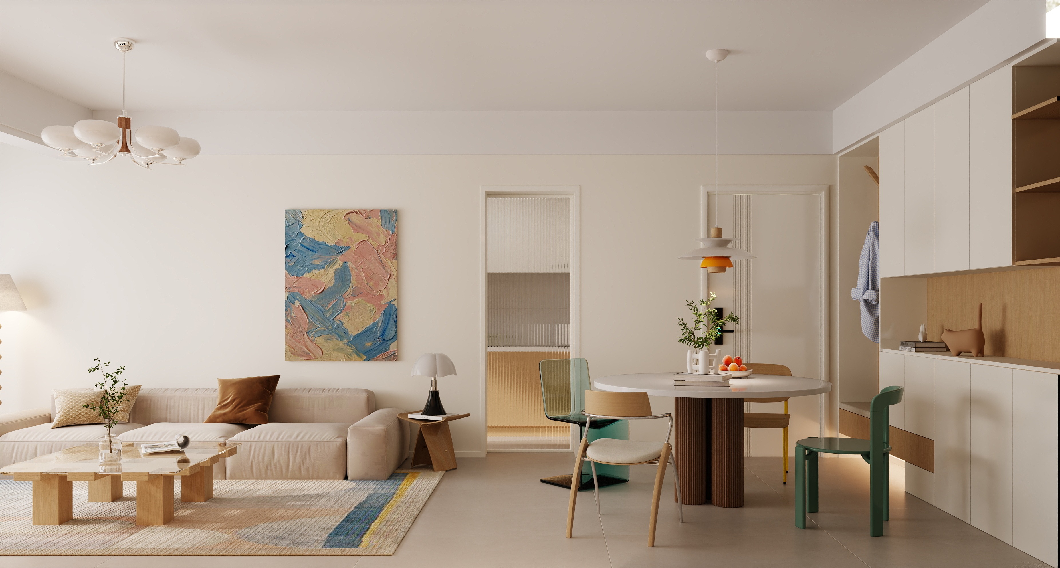 原木多奶油巴胺-让空间充满色彩-0