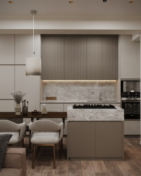 Living Room & Kitchen/Dining Room
