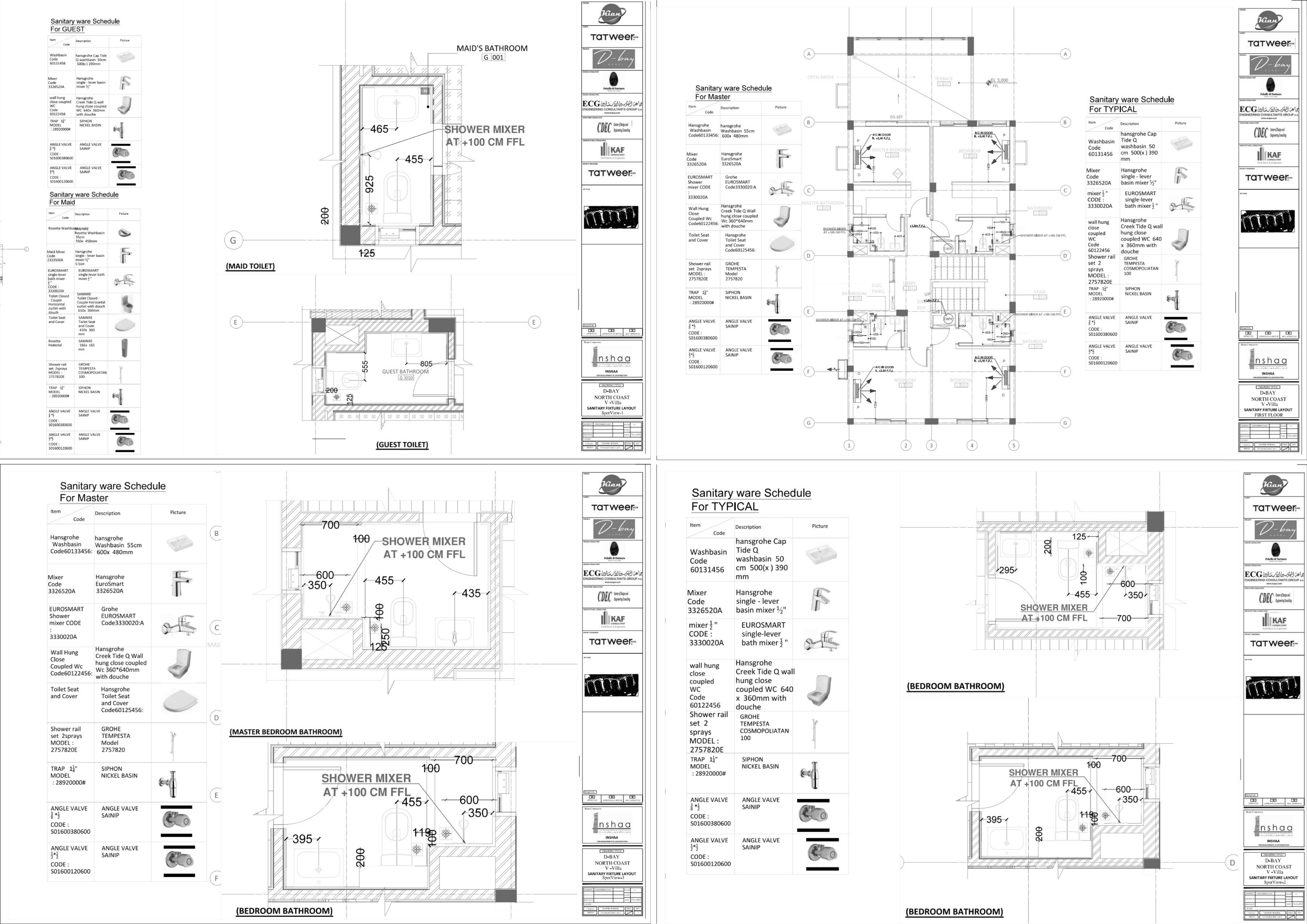 D  Bay卫生洁具建筑施工图相关项目-6