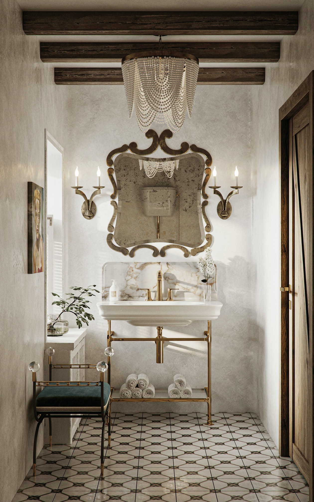 侘寂风复古平层-17