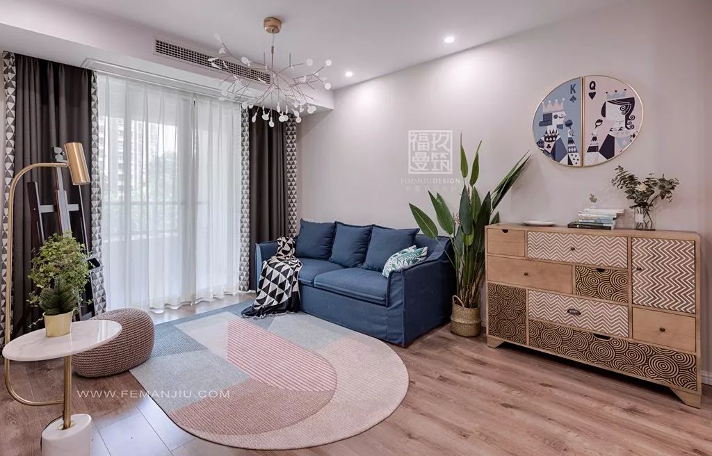 重庆鲁能领秀城 74 平米小美式北欧混搭风家居设计-11