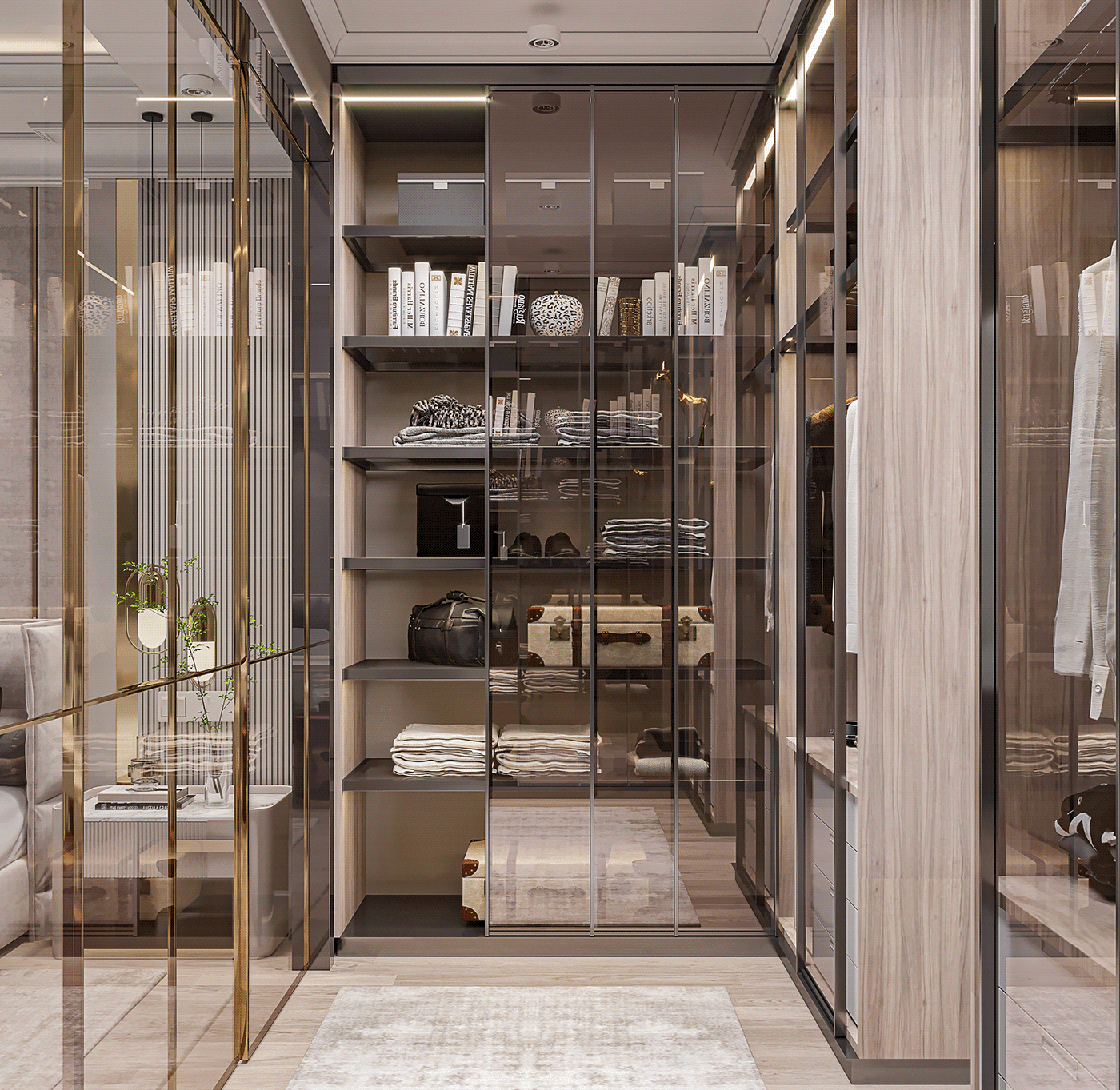 Luxury bedroom, Master bedroom, Wardrobe-7