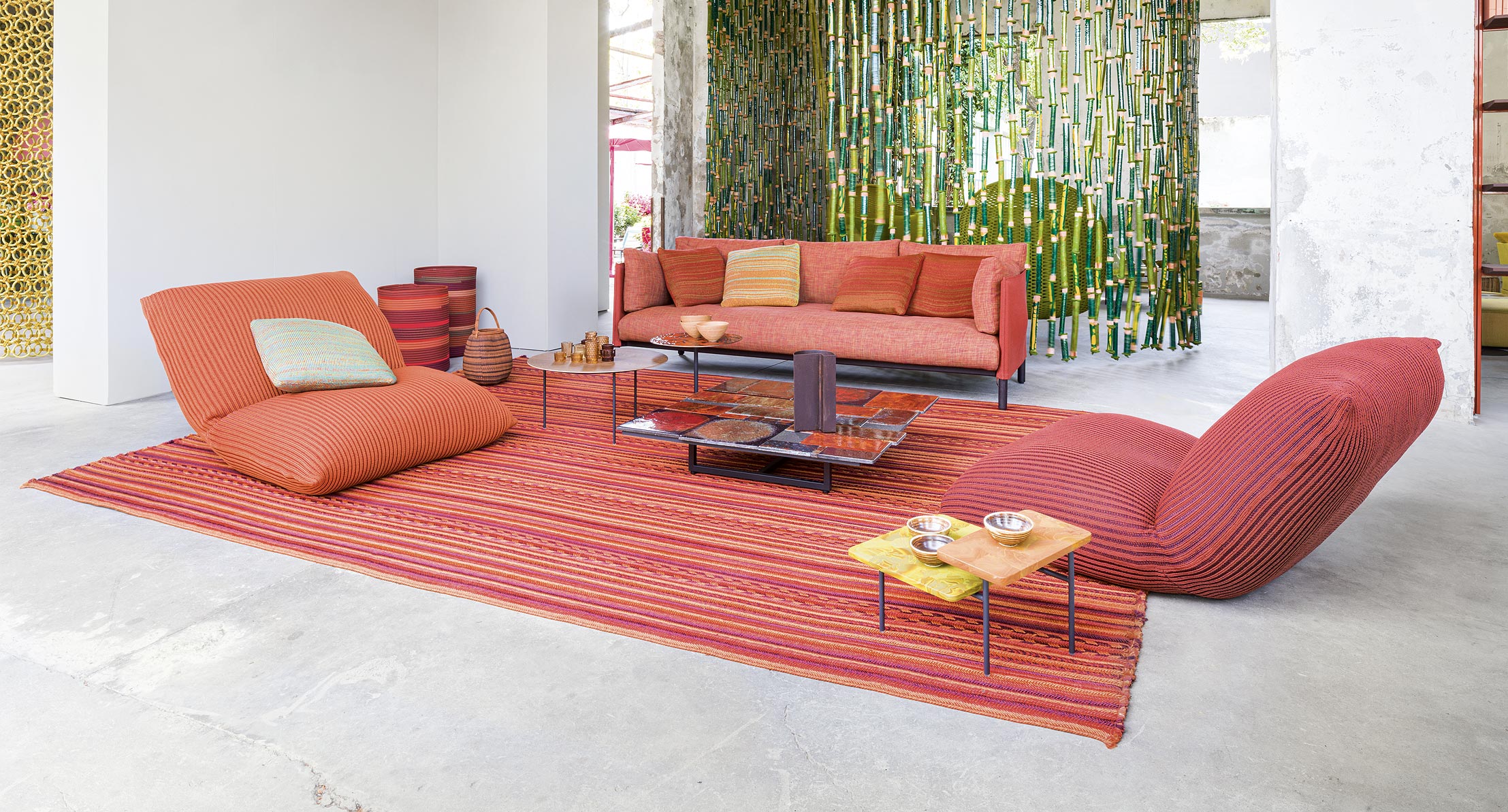 Tappeto Navajo con frange sui lati corti - Paola Lenti-2