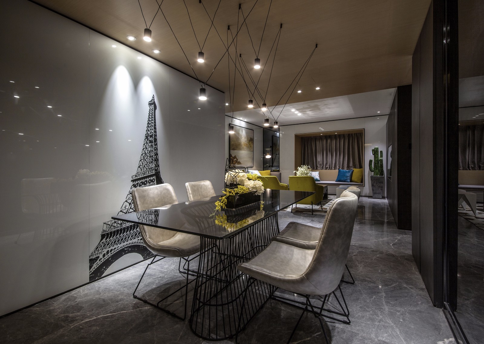 物上空间设计丨150㎡ 现代时尚居住空间，演绎“调剂”生活丨物上空间设计-6