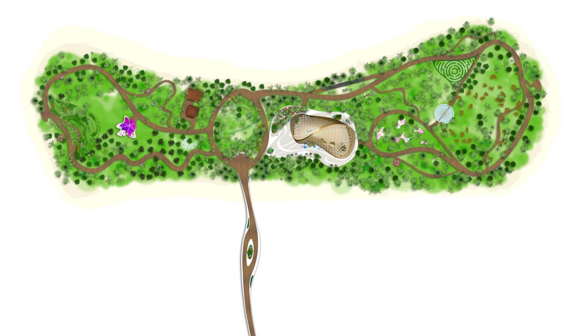 金叶嵌彩蝶——3deluxe 打造的中东热带雨林秘境-37