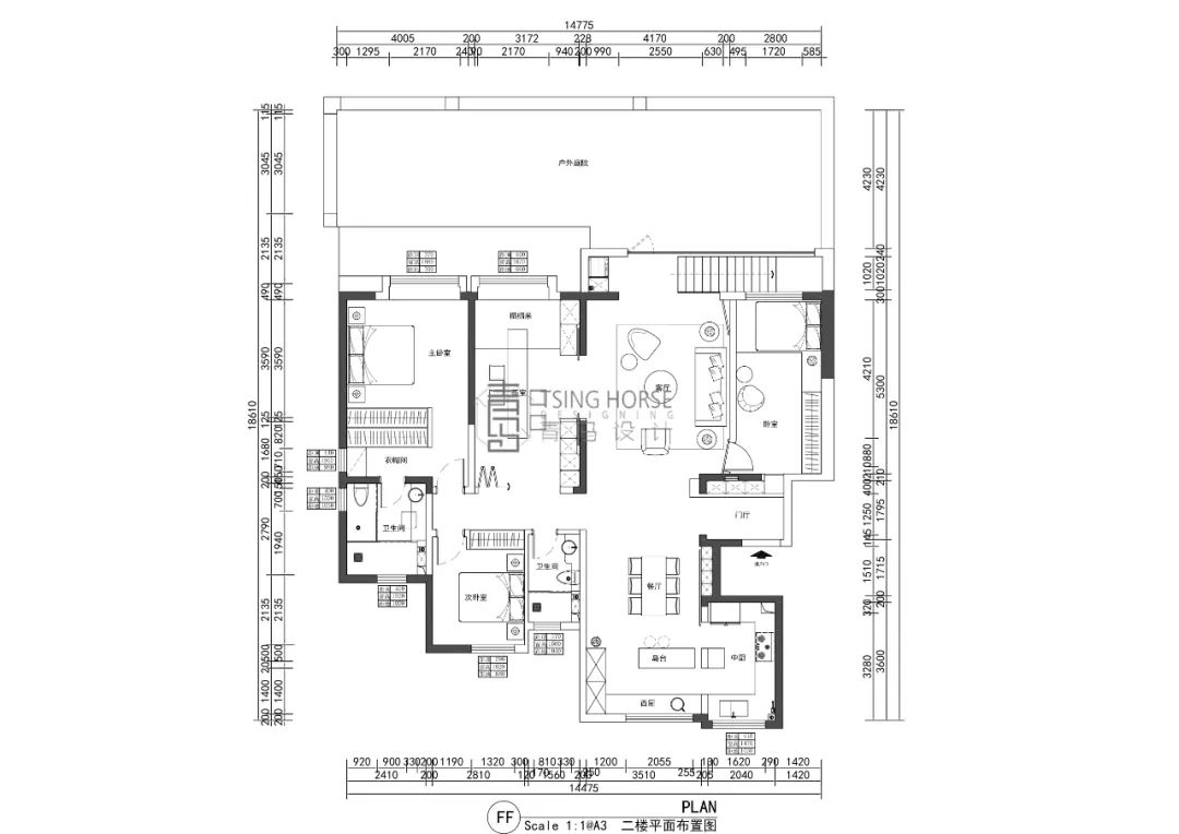 融创揽月府 · 曲森团队打造 316㎡新中式雅致空间-72