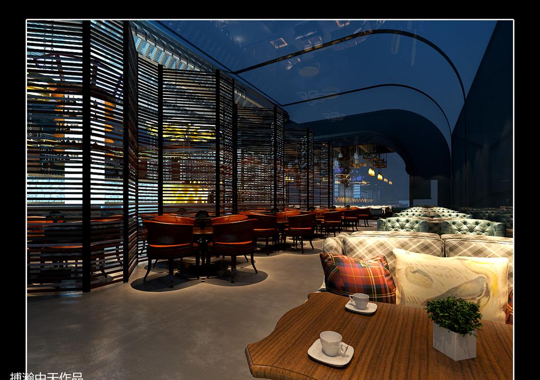 浐灞域水城邦餐厅室内设计-16