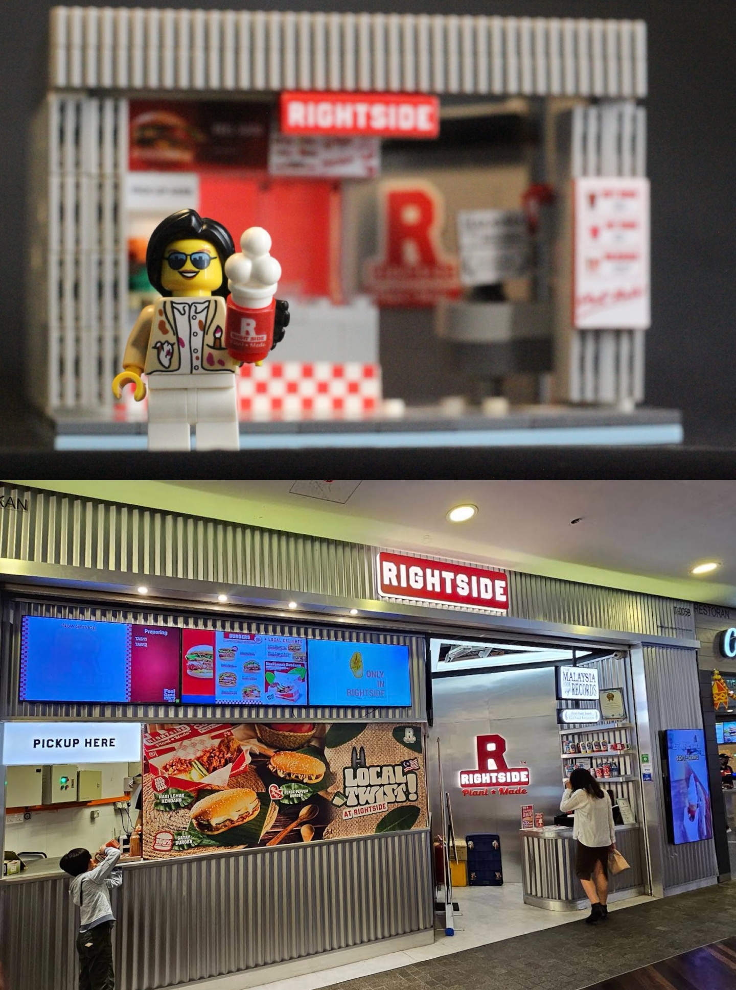 RIGHT SIDE VEGAN FAST FOOD  - LEGO MOC-5