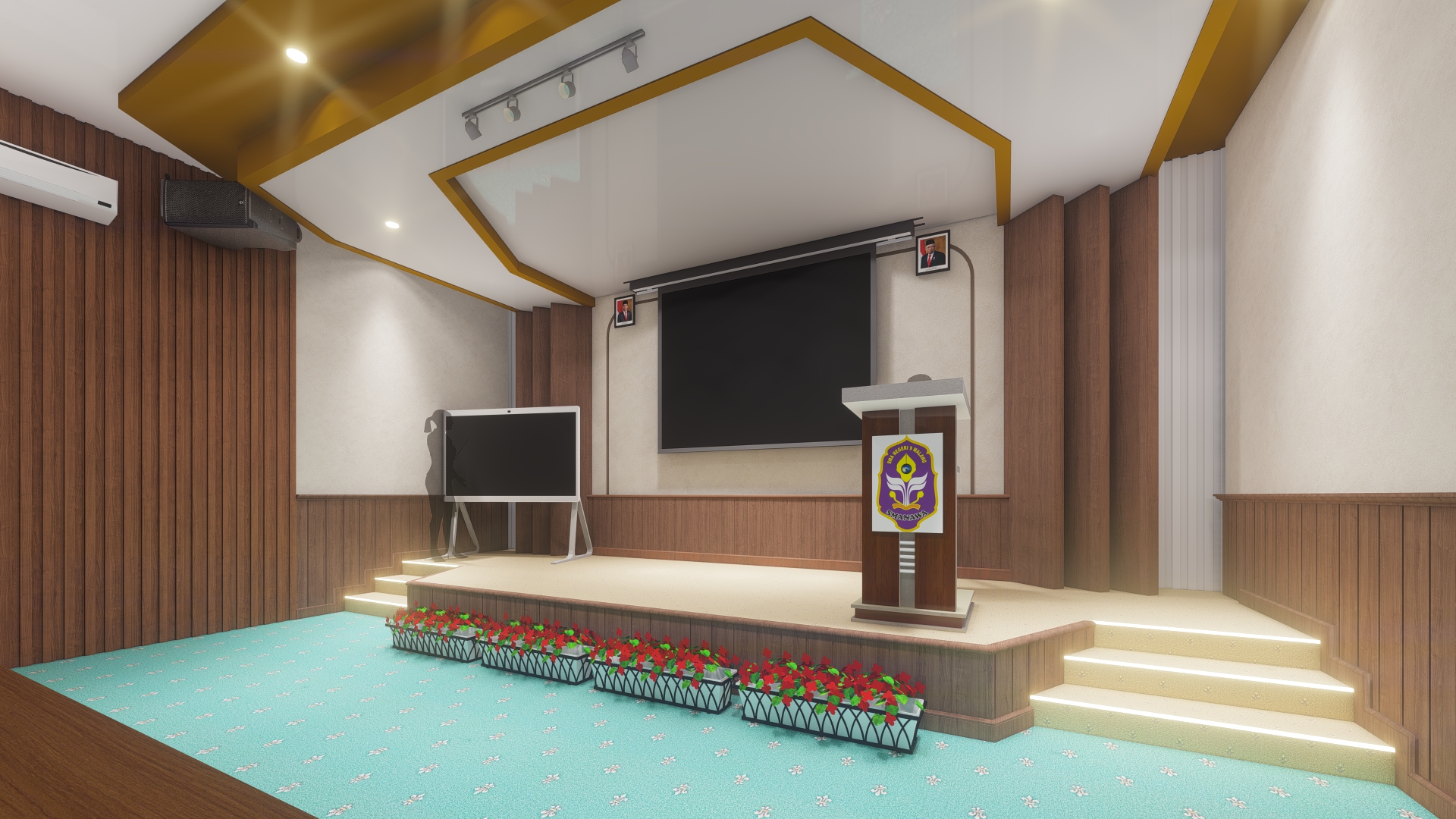 Auditorium Design At State Senior High School 9 Malang-0