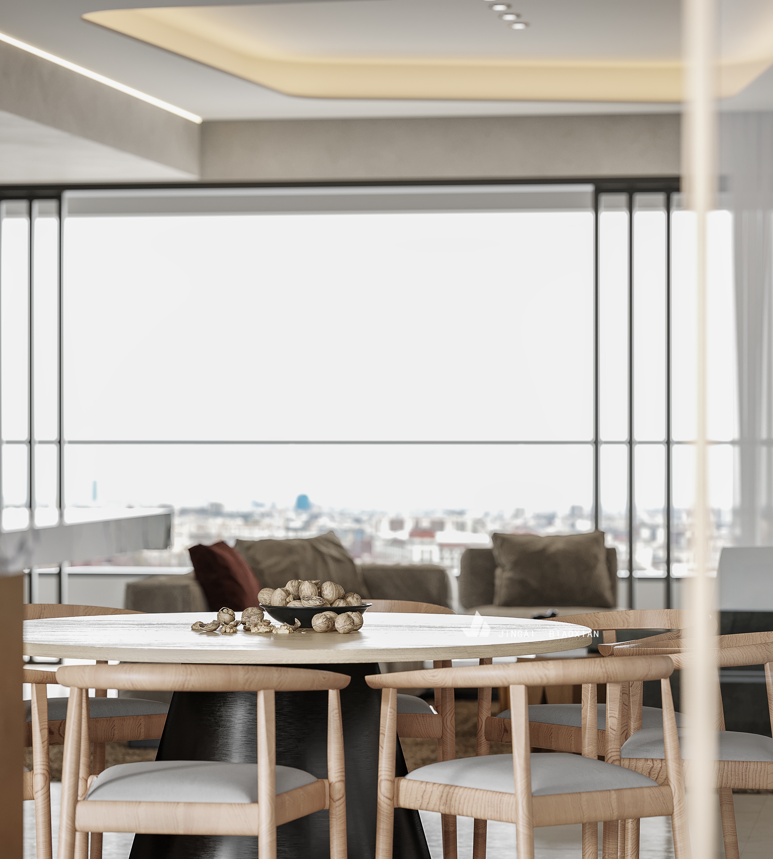 现代简约客餐厅设计案例-47