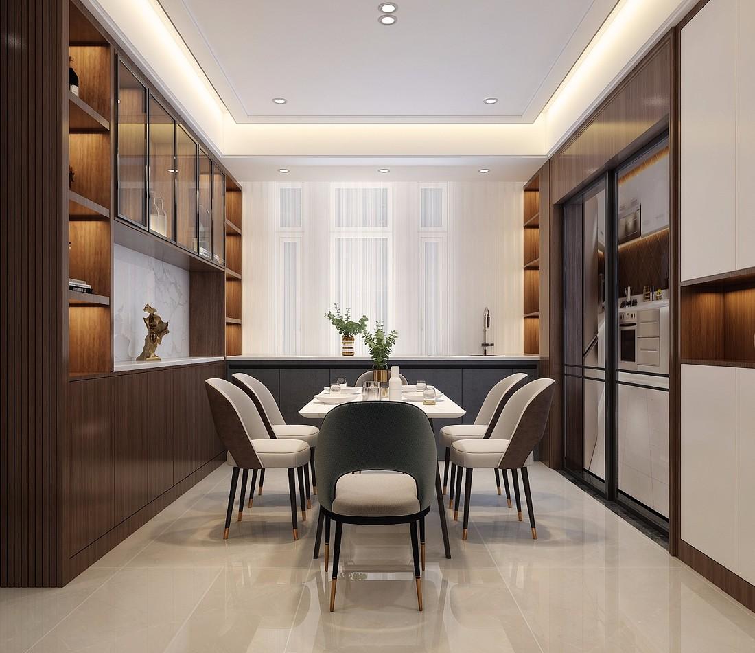 济南玉兰花园 190 平现代简约设计案例解读-8