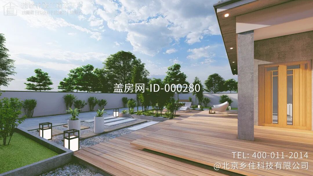 【设计师案例】土建参考造价37万，面宽15.8m×进深15.8m山西太原一层现代别墅-45