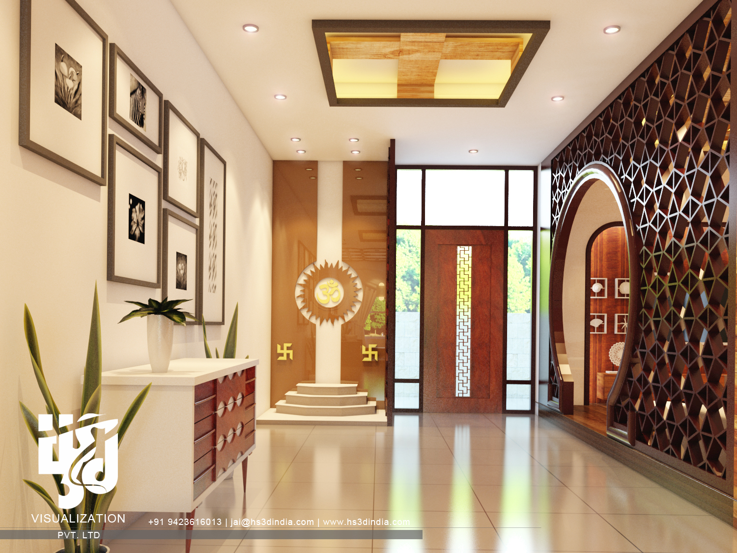 印度 HS3D 打造惊艳住宅室内渲染-76