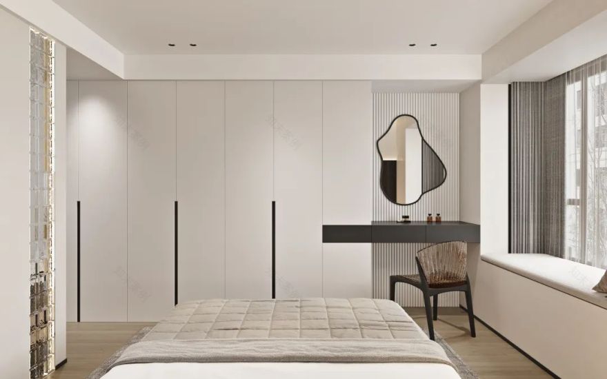 秋日中性色,新商大厦 120㎡户型设计丨铭星 A.F.C 设计&精造-66