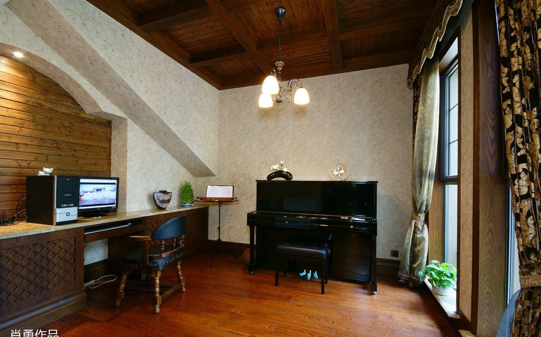 共合直向室内建筑丨别墅丨刮起美式风-1