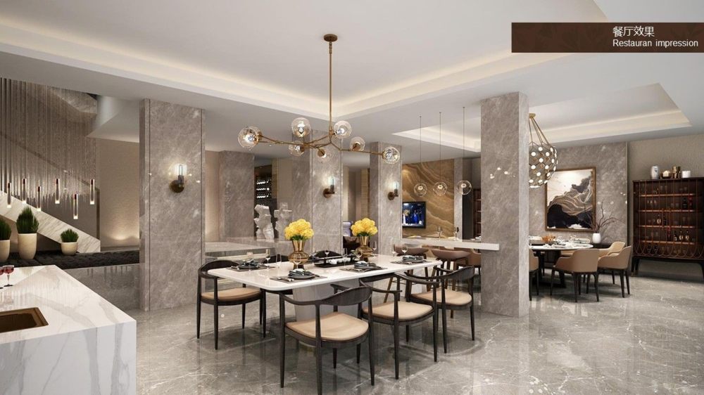 中山远洋半山别墅 | 现代简约风格演绎自然之美-11