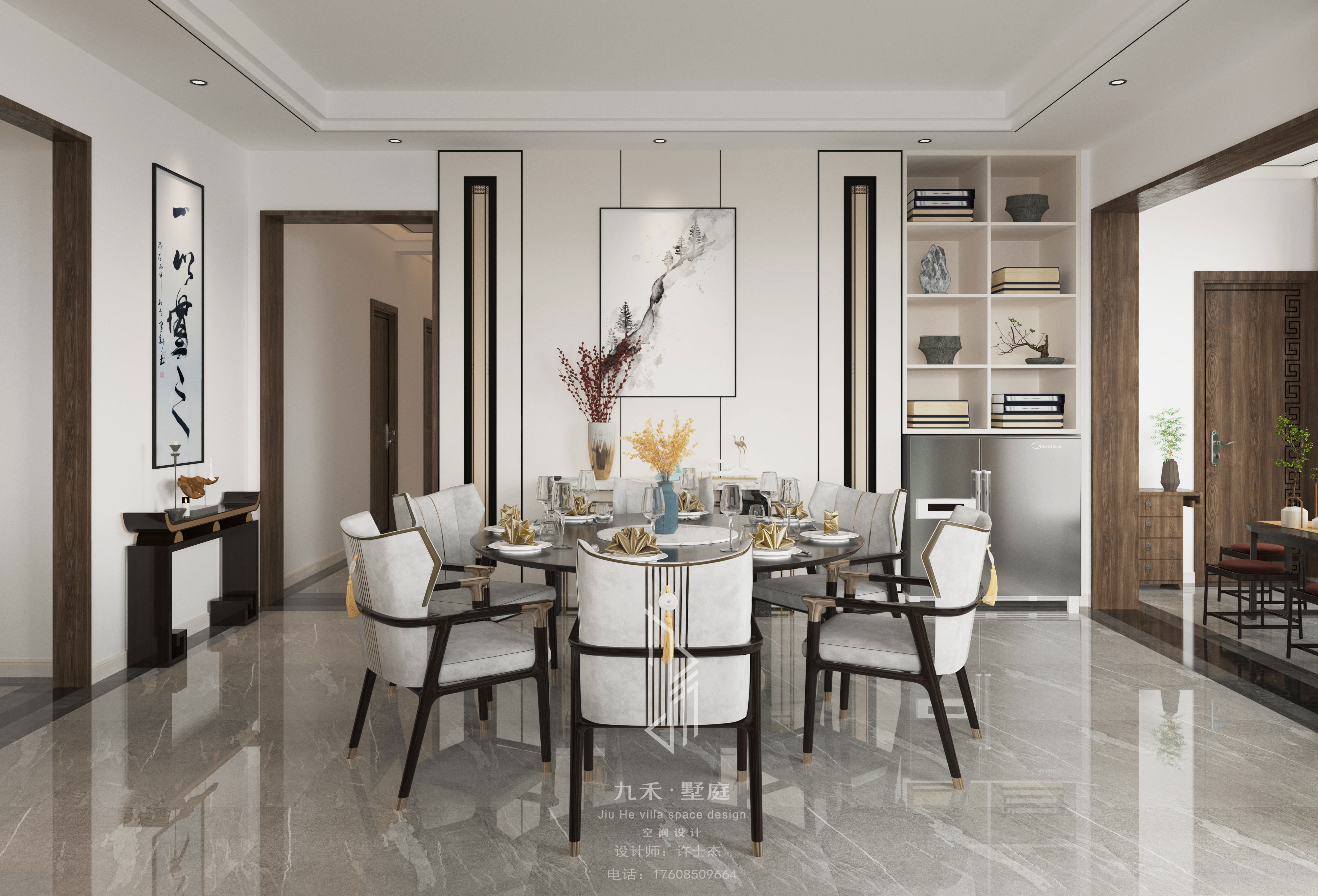 九禾墅庭·一抹中国红 | 现代奢华融合传统元素-9