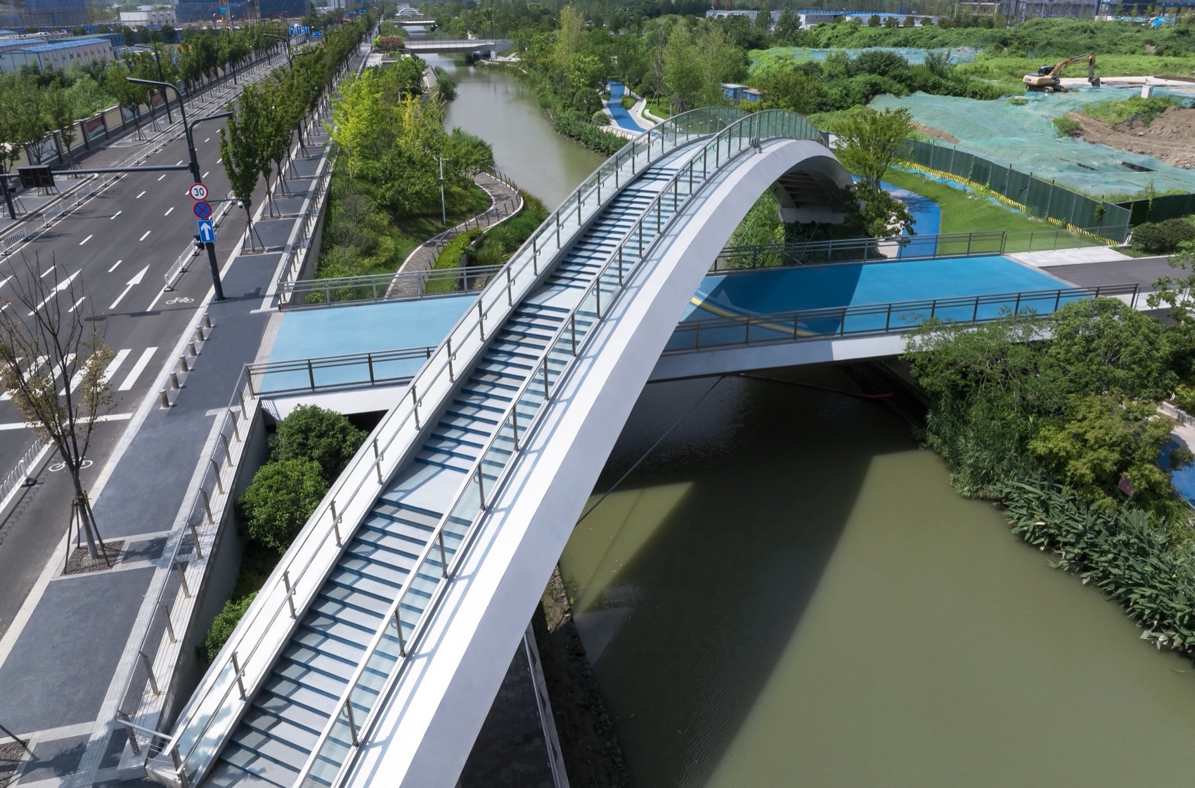 南京南部新城步行桥和车行桥丨中国南京丨NAN 建筑事务所+和作结构建筑研究所-82