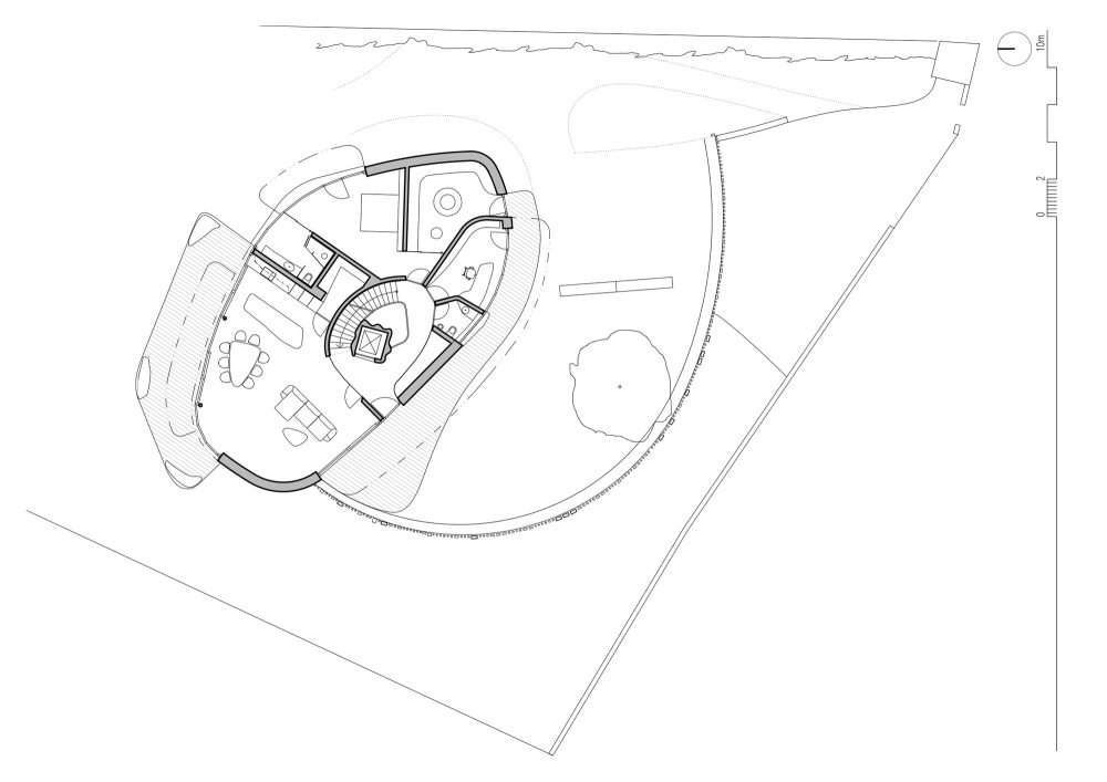隐于林间的圆形之家-36