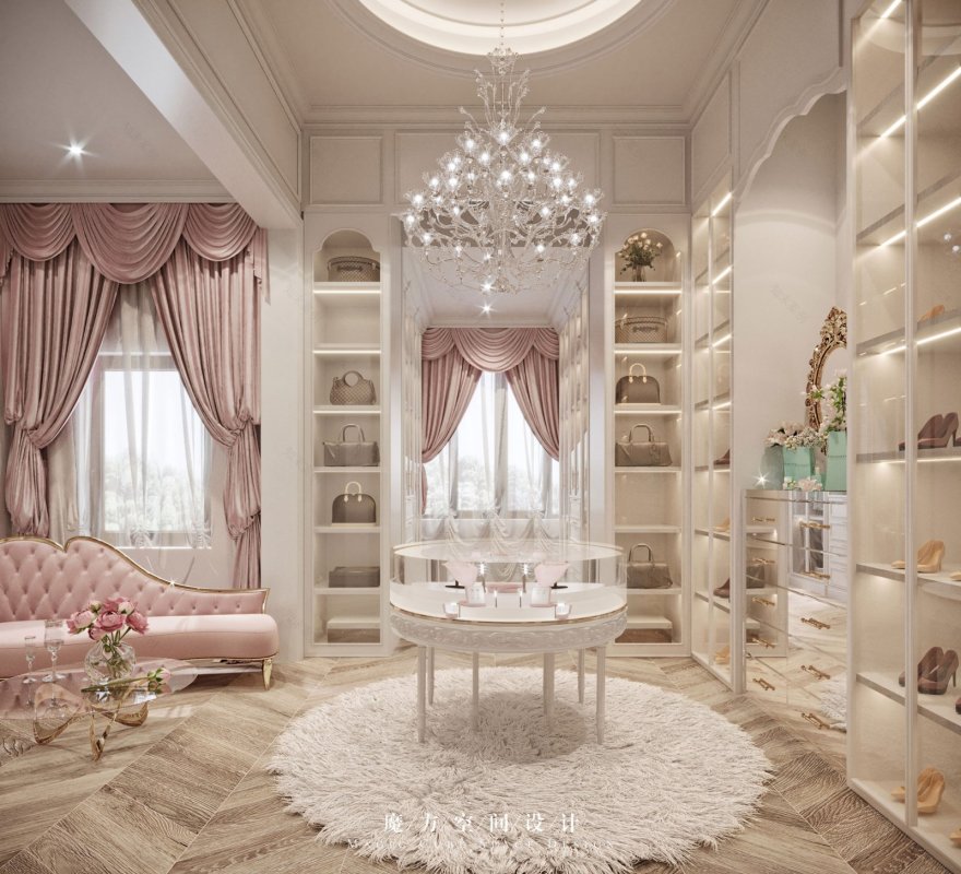 西安魔方空间 · 法式轻奢住宅设计丨中国西安丨魔方空间设计-34