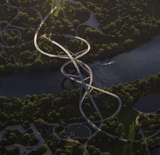 南京秦淮新河步行桥方案丨中国南京丨建筑大师 Christian Kerez-14