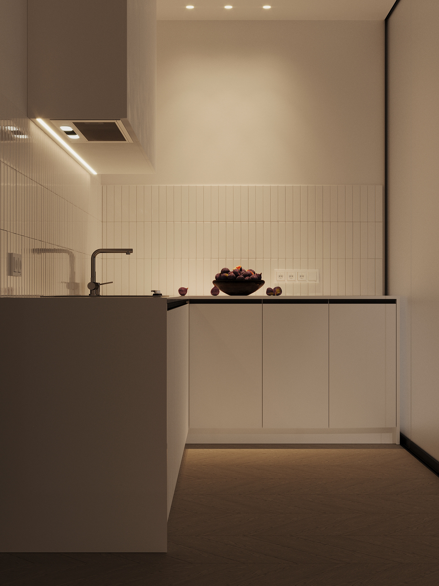 现代白色系 小户型空间-19