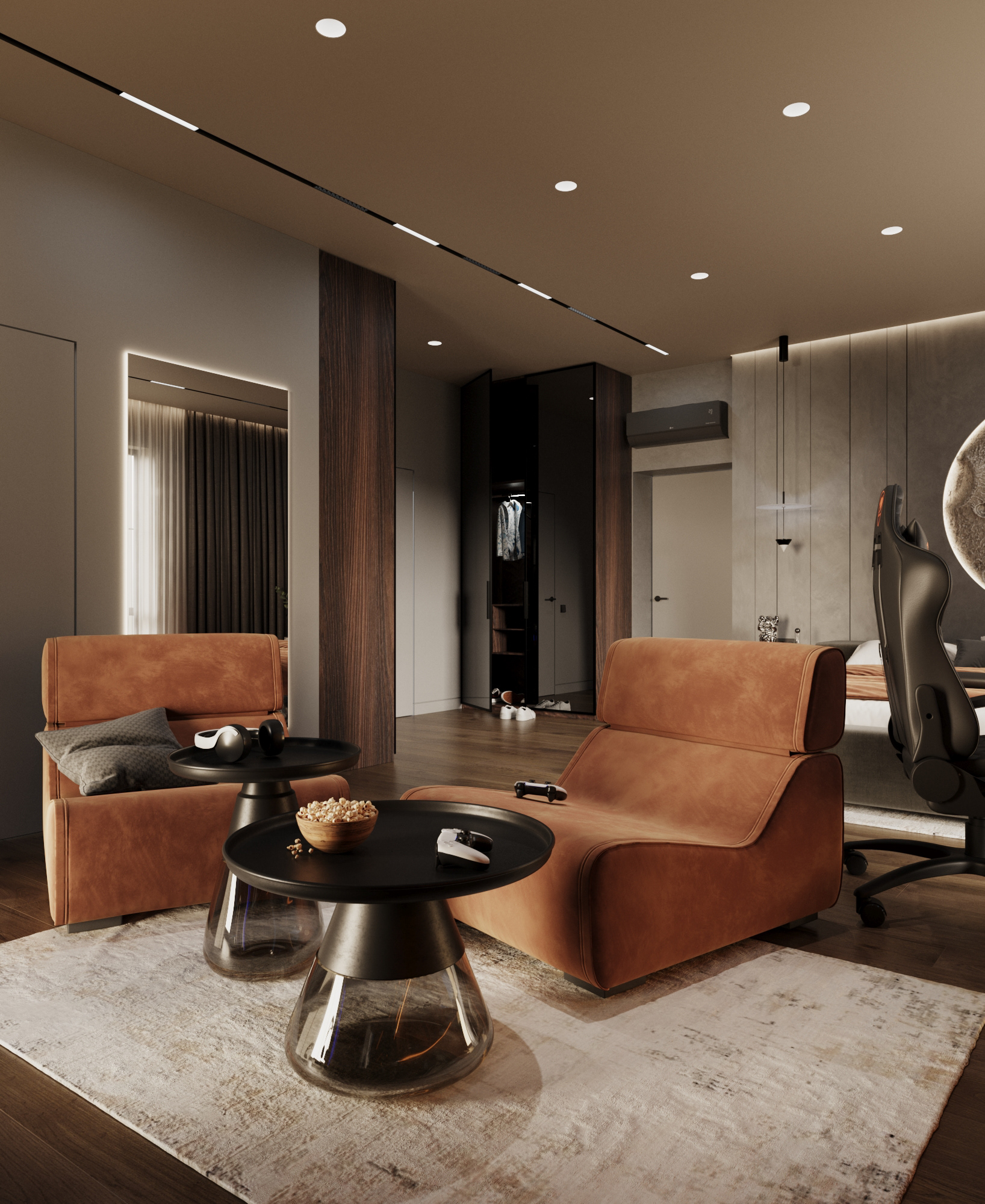 青少年男孩的卧室和浴室丨Kateryna Pik-6