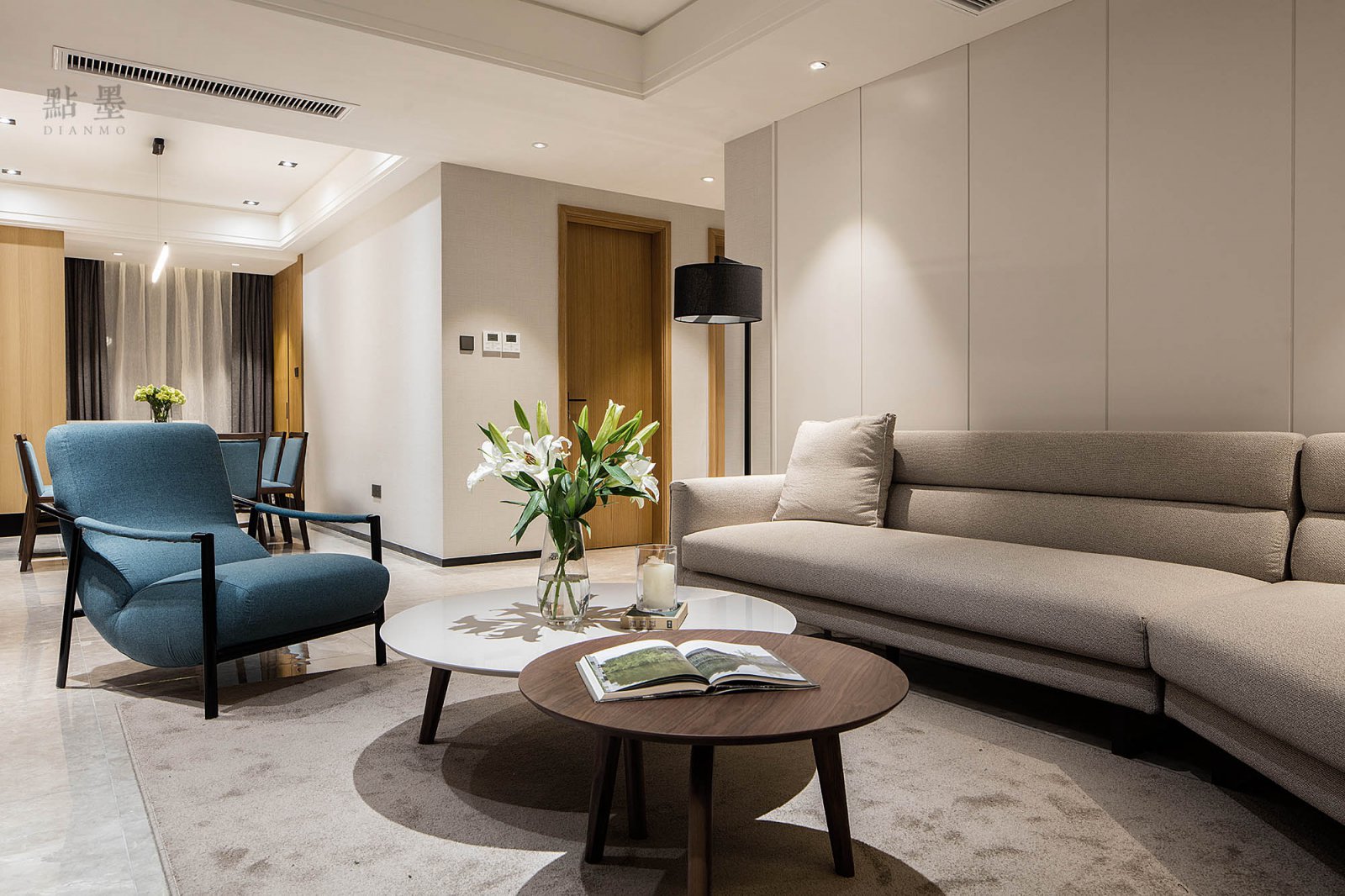 142㎡现代风住宅  点墨设计-2