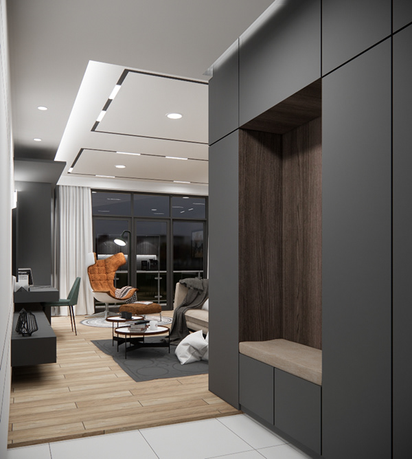 APARTMENT · STUDIO TYPE 公寓设计丨印度丨Fatwa Bagus N-13