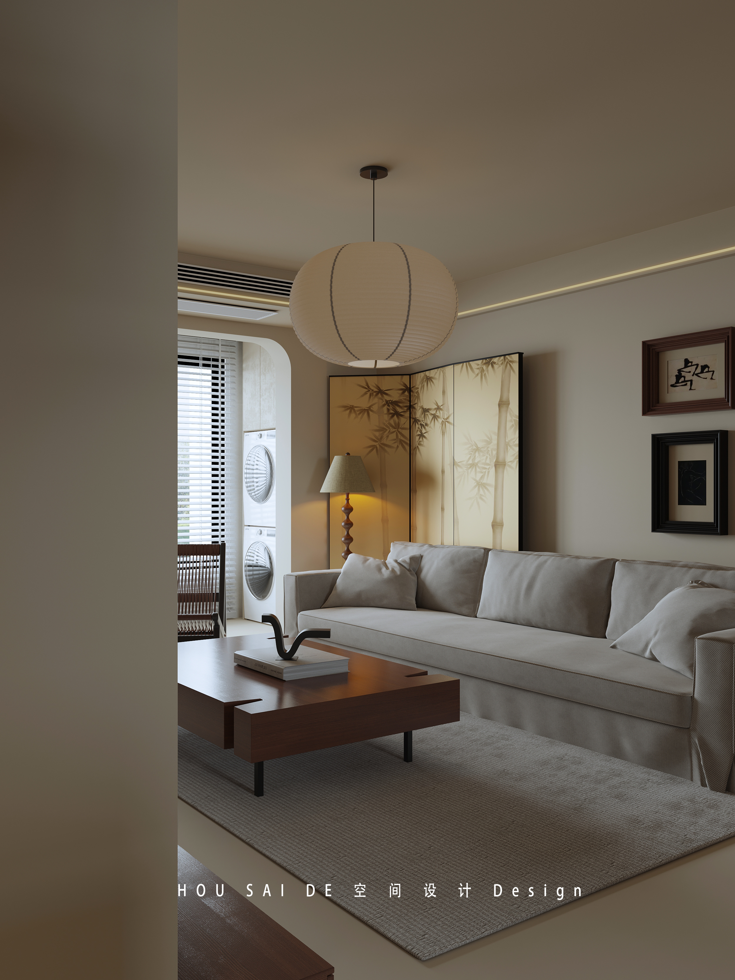 中古风室内设计丨中国河北丨HSD 空间设计-5