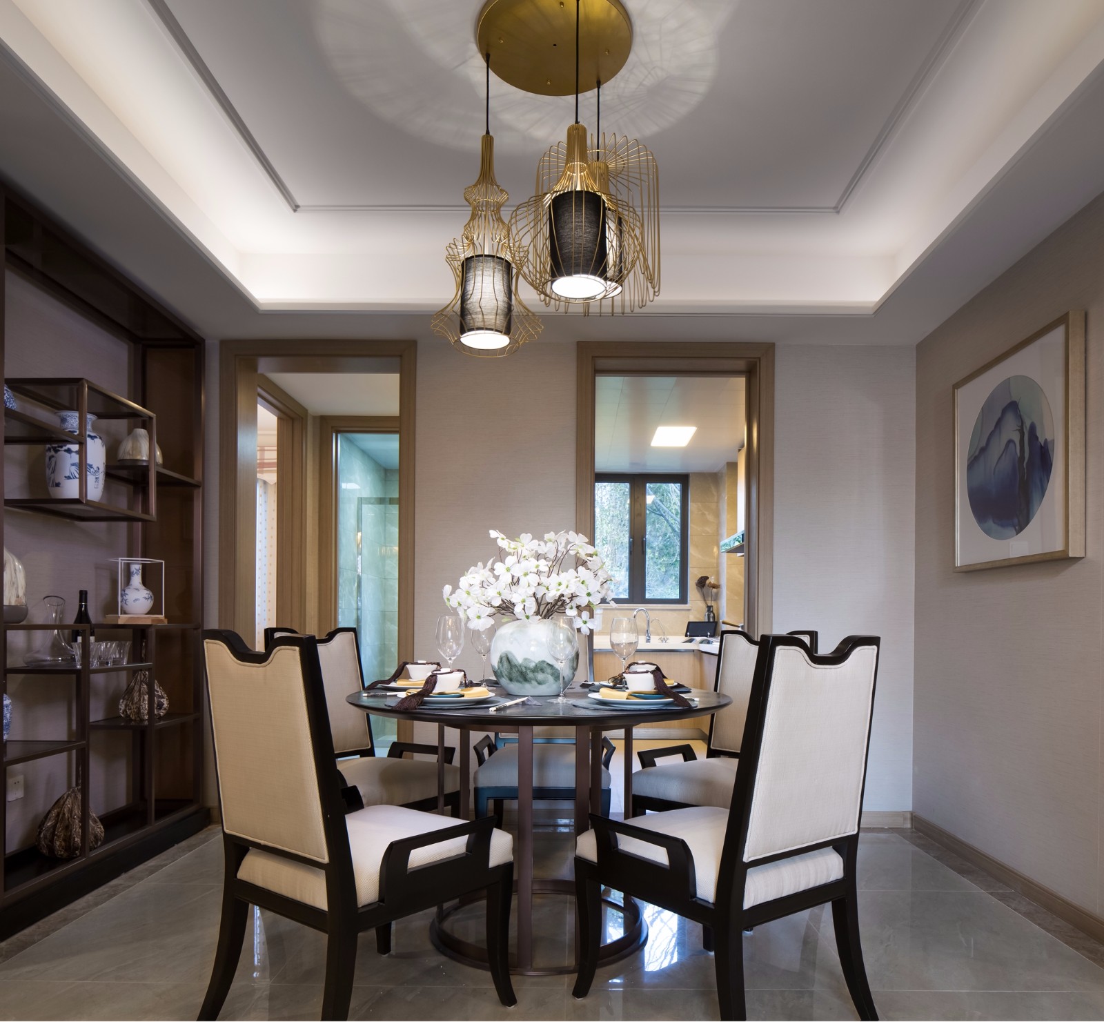亚新·美好香颂样板房 | 传统与现代的完美融合-10