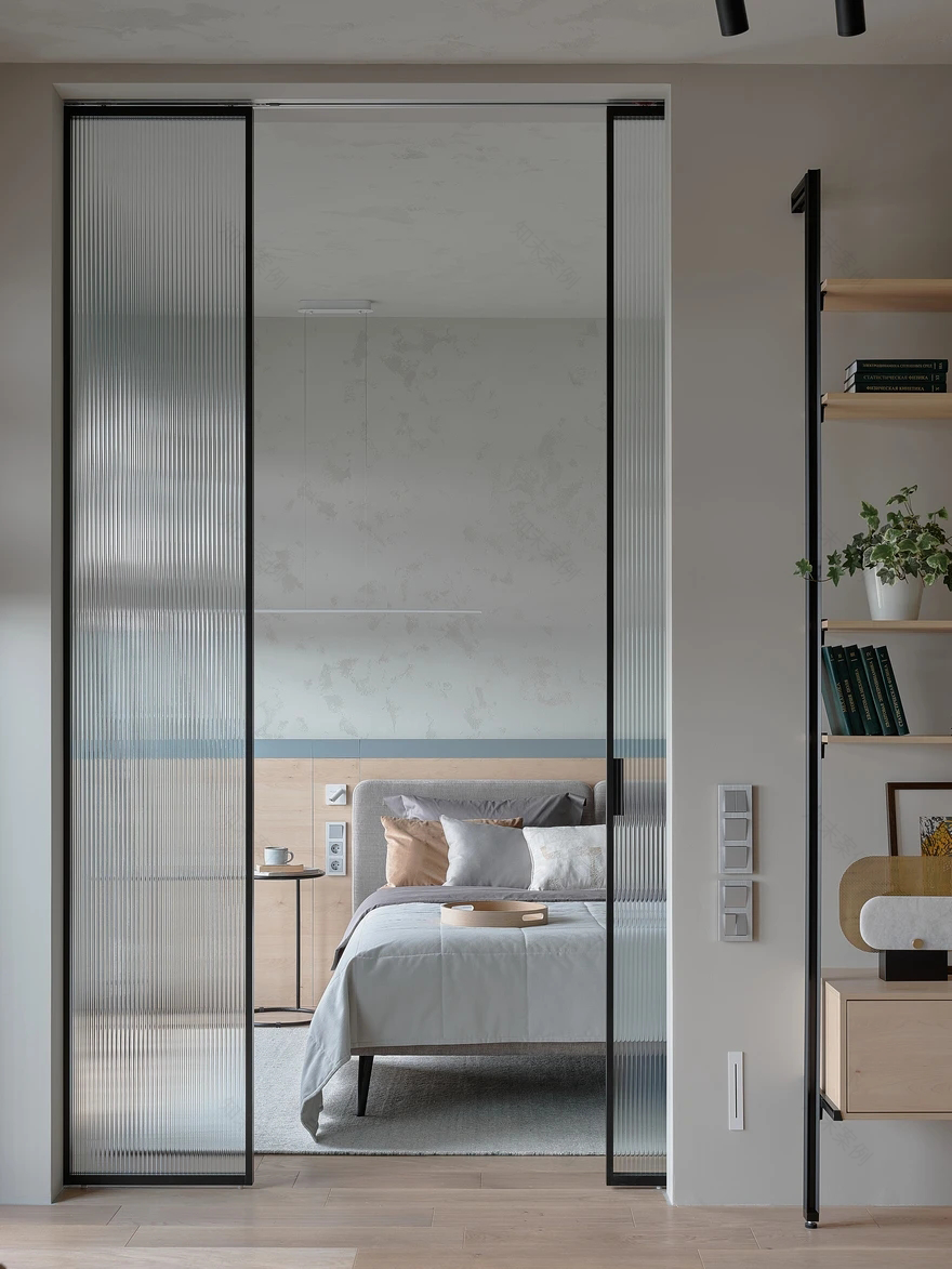 85㎡大一居开放式极简主义公寓丨Kwite Bureau-19