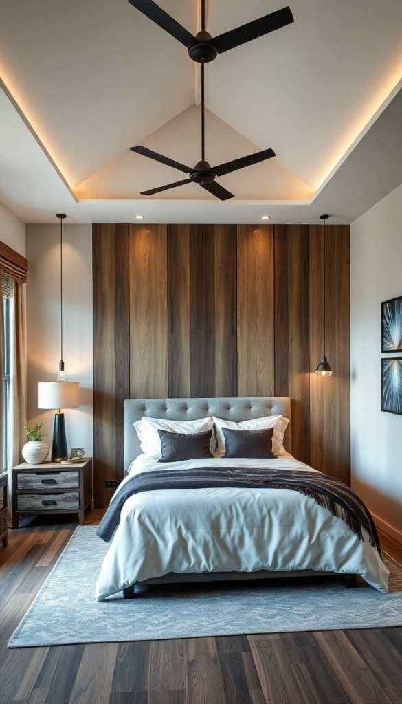 现代西方风格宁静卧室设计案例-57