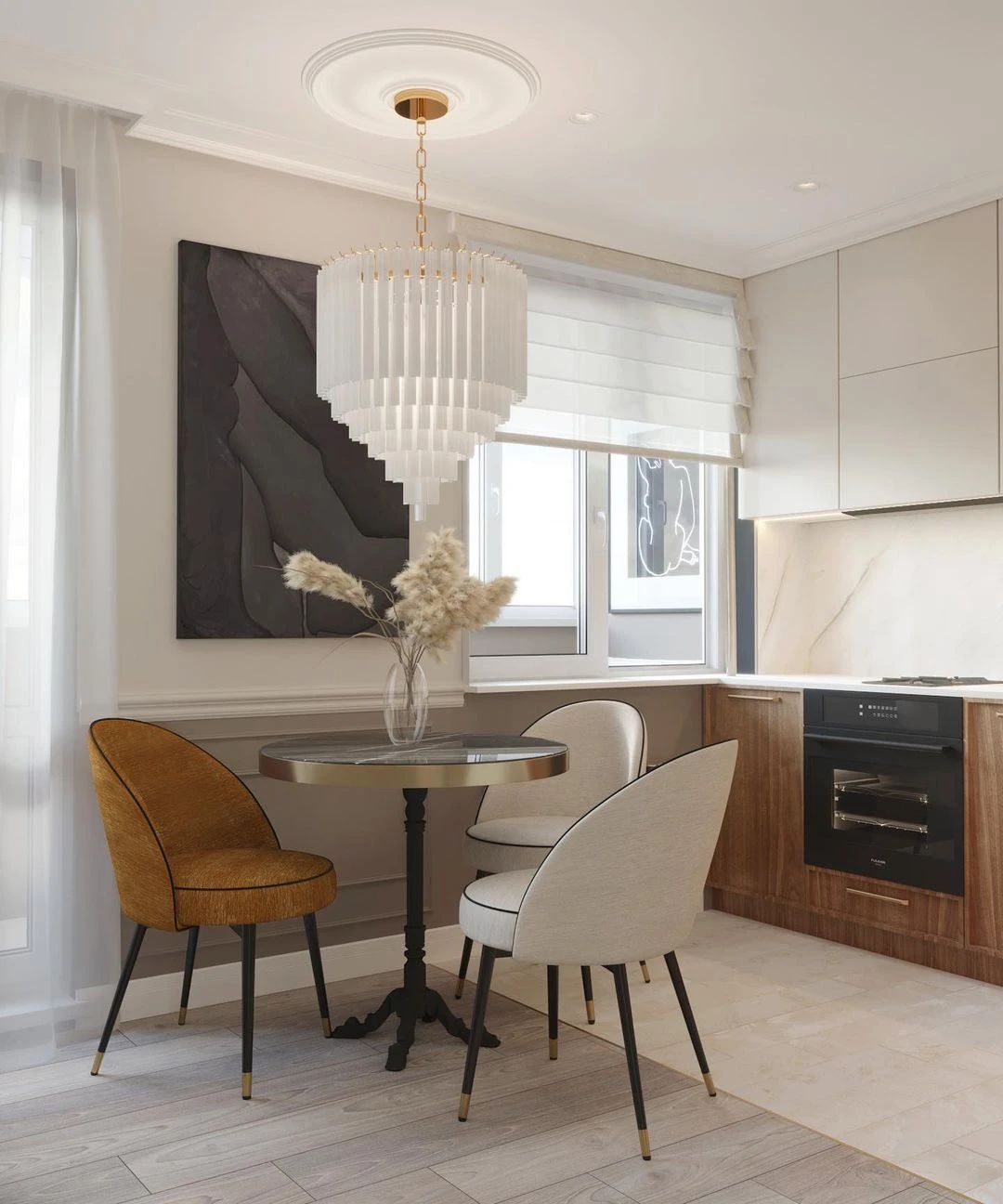 独居女孩的 34㎡公寓设计丨Alinasulina-3