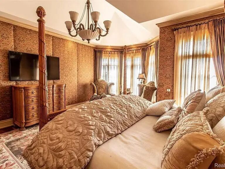 豪宅鉴赏|密歇根湖畔的意大利风情庄园-29