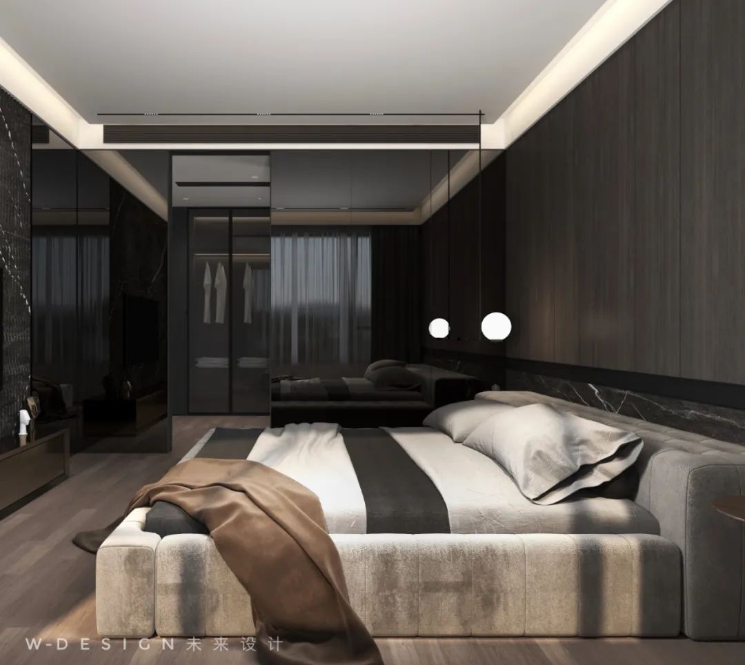龙岩未来设计 | 现代高级黑灰家居空间-31