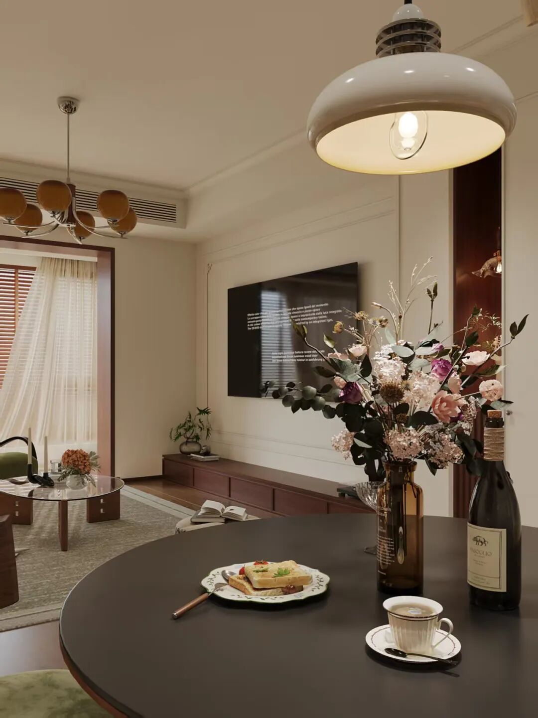 OriginalDesign|作品赏析|润府126,从厨房到客厅，一扇窗解锁法式复古的“通透密码”-36