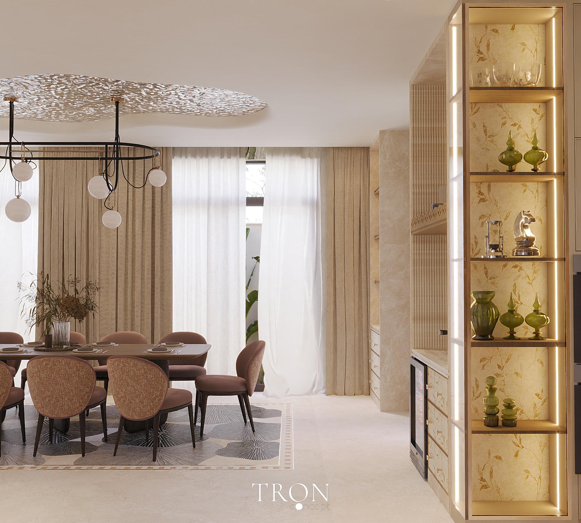 Aqua Confluence - Phòng bếp biệt thự Sen - Đà Nẵng-8