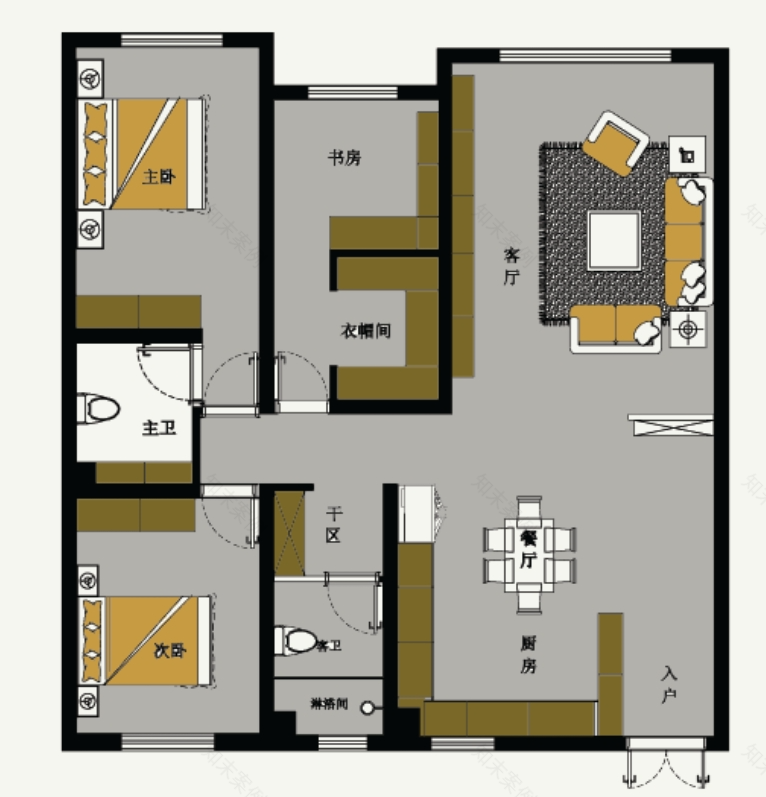 138㎡现代轻奢风住宅设计丨农安兰峰-7