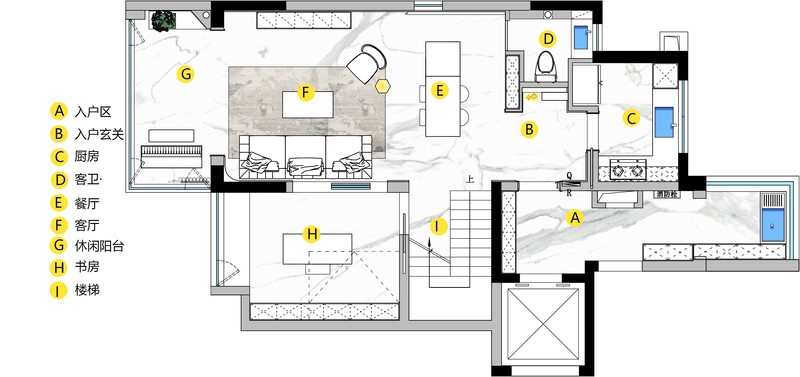 四口之家法式轻奢风雅居设计-17