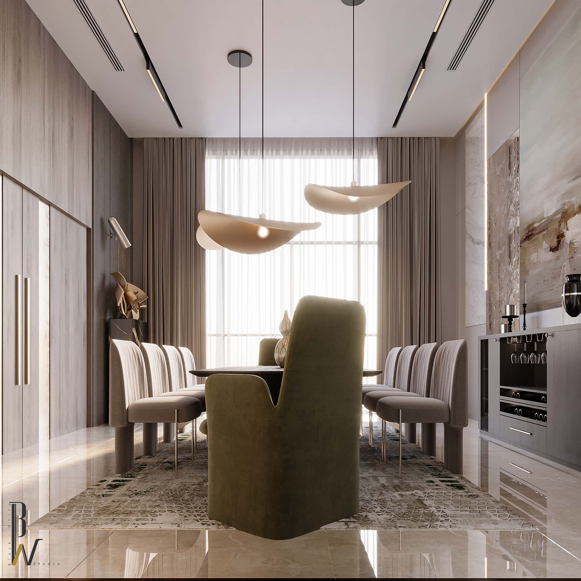 现代餐饮 / 现代用餐丨阿联酋丨Black N White-11