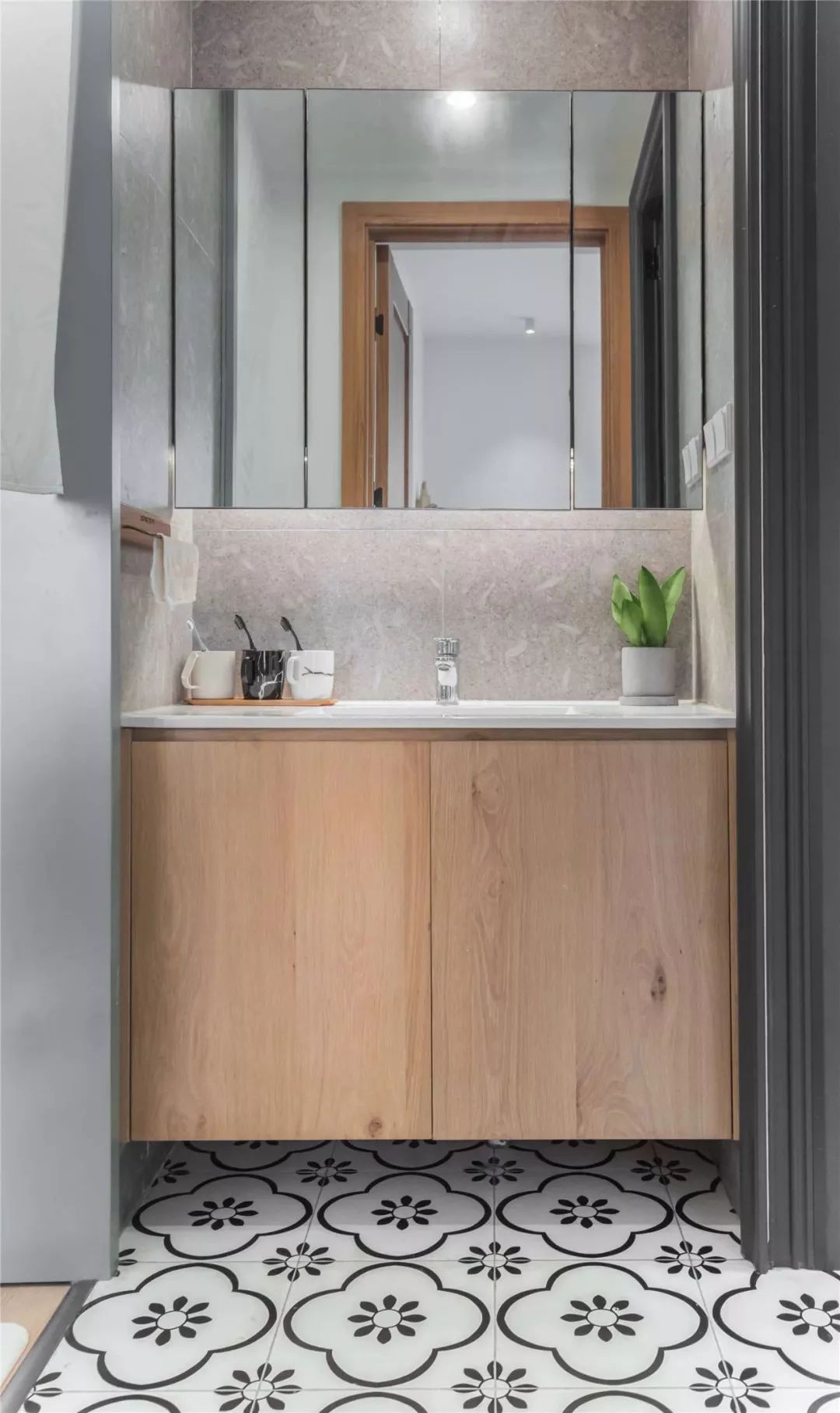 80㎡北欧日式小清新，客厅投影打造家庭影院！-43