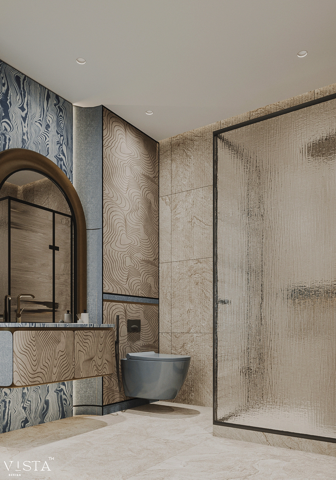 主卫；主卧卫生间丨阿联酋丨VISTA Design-8