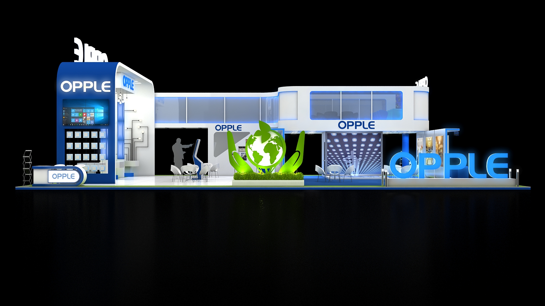 OPPLE exhibition stall design 280sqmtr. with mezzanine-0